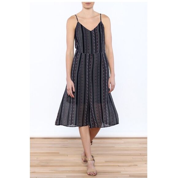Doe & Rae Polka Dot Gaucho Jumpsuit - Small - Picture 1 of 11